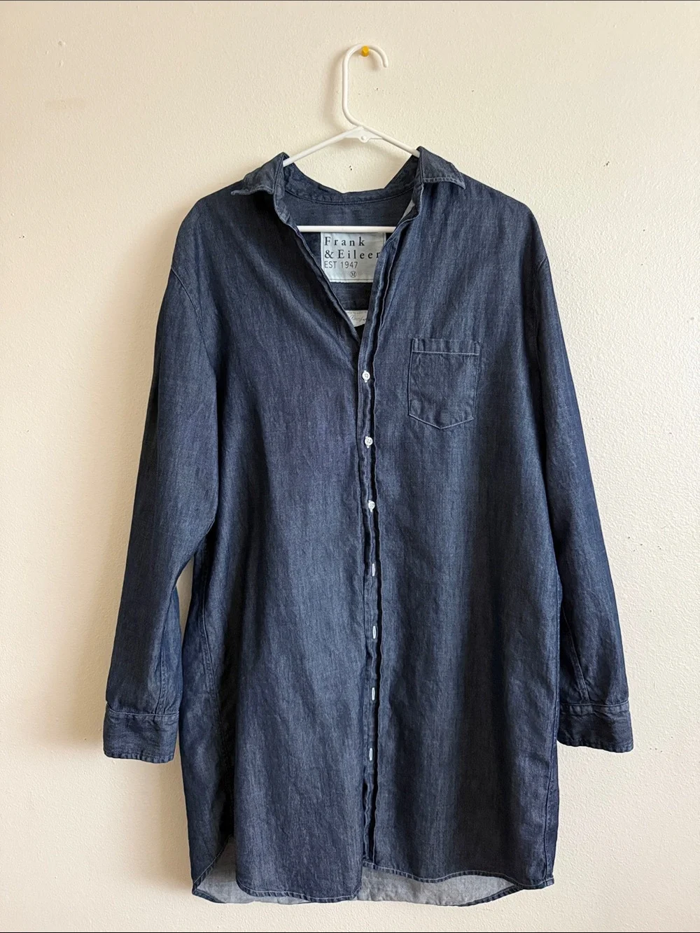 Frank & Eileen Navy and Heather Gray Shirt Panel - Picture 1 of 5